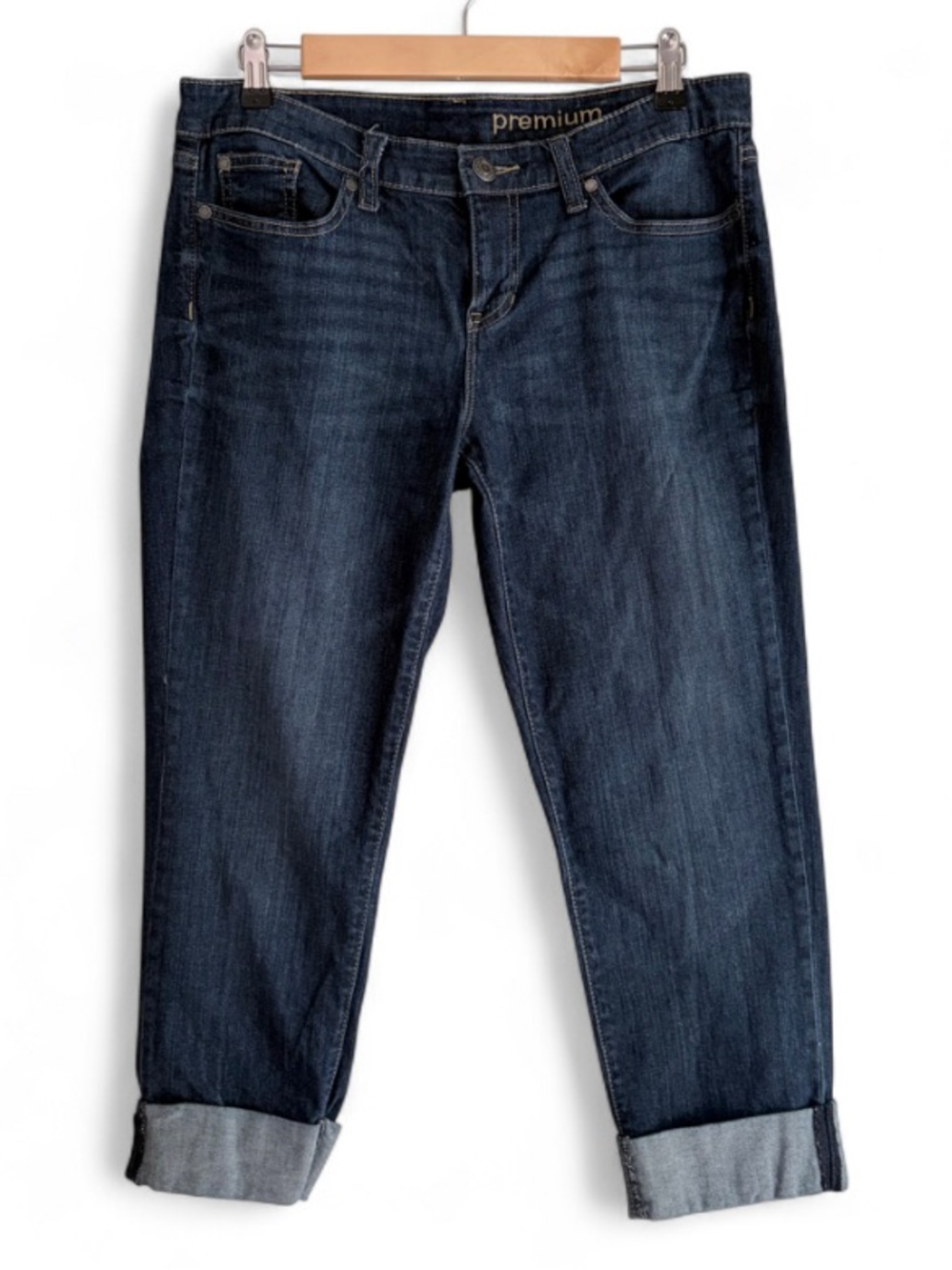 Gap Women's Premium Straight Crop Cuffed Jeans Size 8